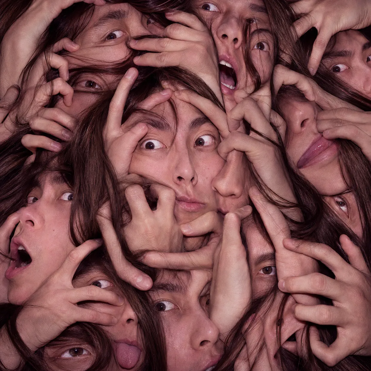 the author, multiplied and clawing at itself